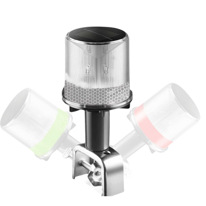 Cloud Fire Navigationslicht Solar,Led Toplicht Boot 0.5nm,360°Ankerlicht mit Halterung IP67 Wasserdi