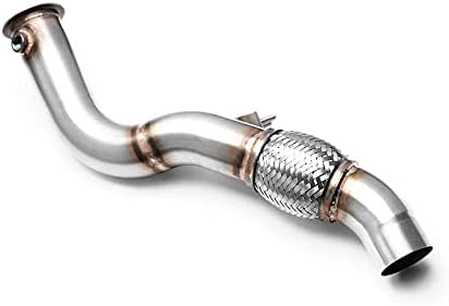 RM Motors Downpipe Rohr Decat kompatibet mit E90 E91 M47N2 318D 320D 163PS 2004 2005 2006 2007 EURO4