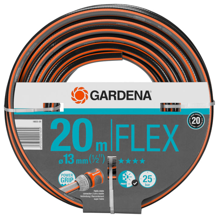 Gardena Comfort FLEX Schlauch 13 mm (1/2 Zoll), 20 m: Formstabiler, flexibler Gartenschlauch mit Pow