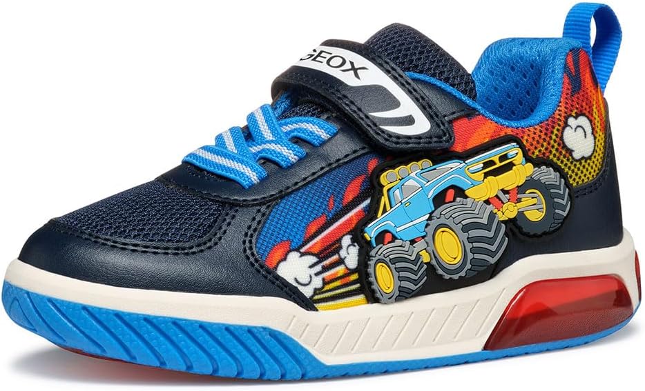 Geox Jungen J Inek Boy E Sneakers 33 EU Navy Lt Blue, 33 EU Navy Lt Blue