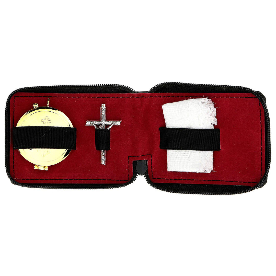 Holyart Reliquiarsetui Kalbleder mit Reliquiar IHS und Kreuz