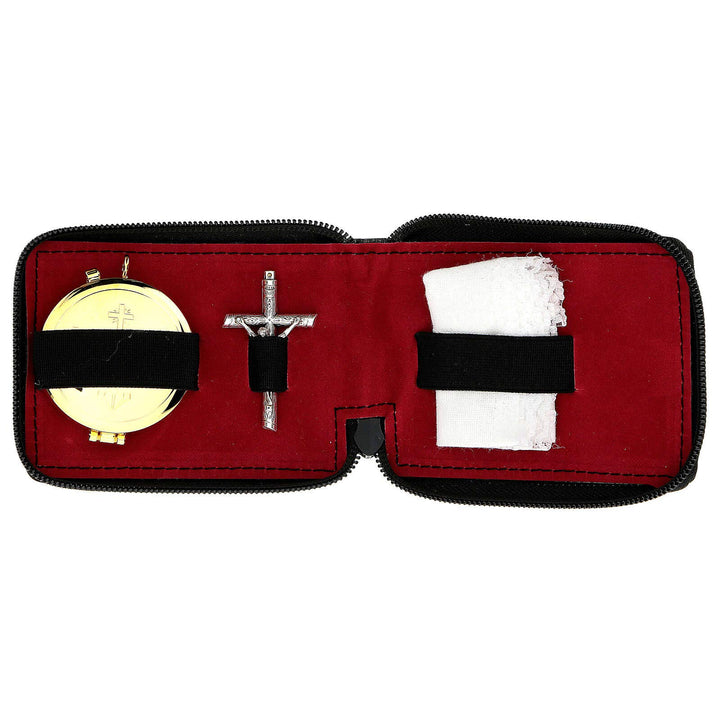 Holyart Reliquiarsetui Kalbleder mit Reliquiar IHS und Kreuz