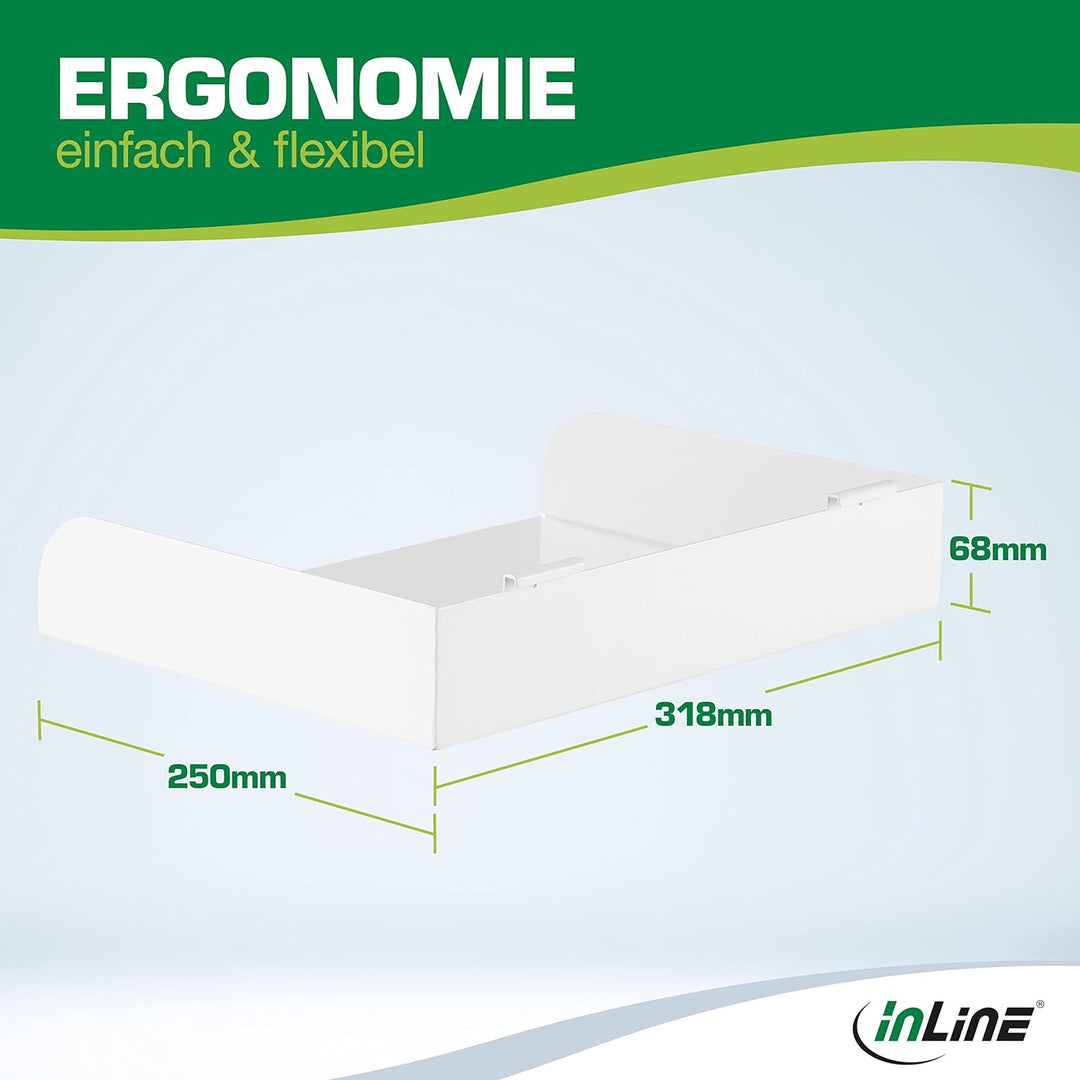 InLine Slatwall -  Ablage gross, Dokumentenablage, Zubehör für das Slatwall System, ca. 31,8x25x6,8c