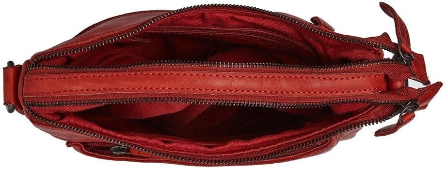 The Chesterfield Brand Caroline Schultertasche Leder 23 cm Rot Einheitsgrösse, Rot Einheitsgrösse
