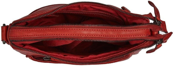 The Chesterfield Brand Caroline Schultertasche Leder 23 cm Rot Einheitsgrösse, Rot Einheitsgrösse