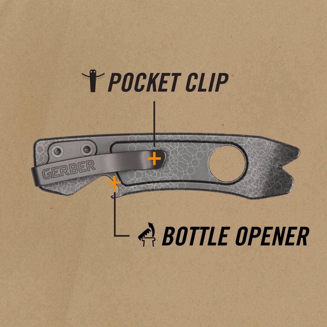 Gerber Multi-Tool mit 6 Funktionen, Chonk, Mit Gürtel-Clip und Flaschenöffner, Gewicht: 68 g, Länge: