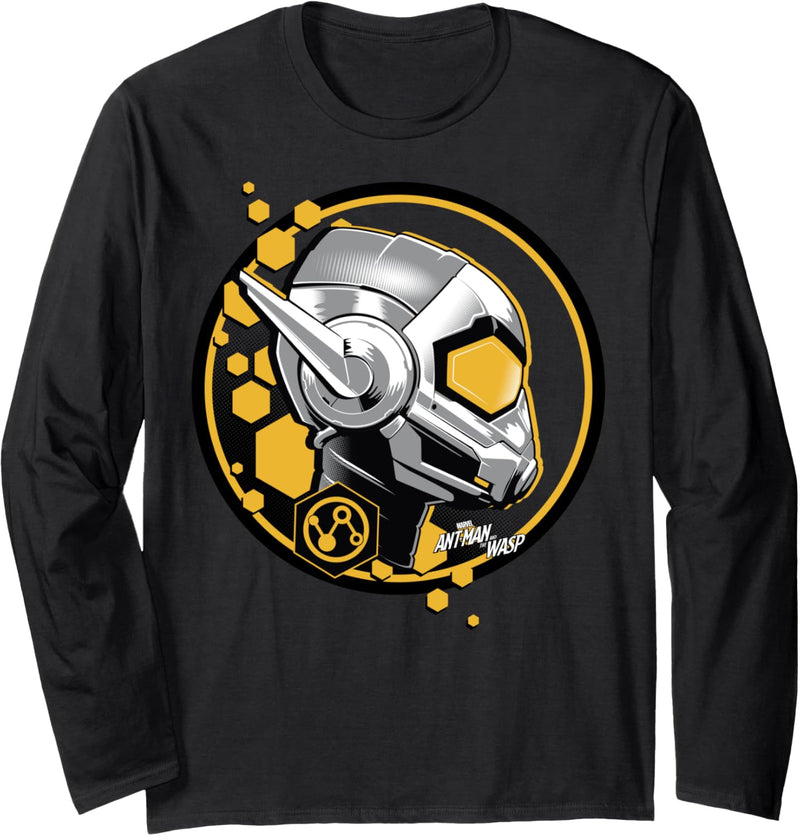 Marvel Ant-Man And The Wasp Helmet Logo Langarmshirt