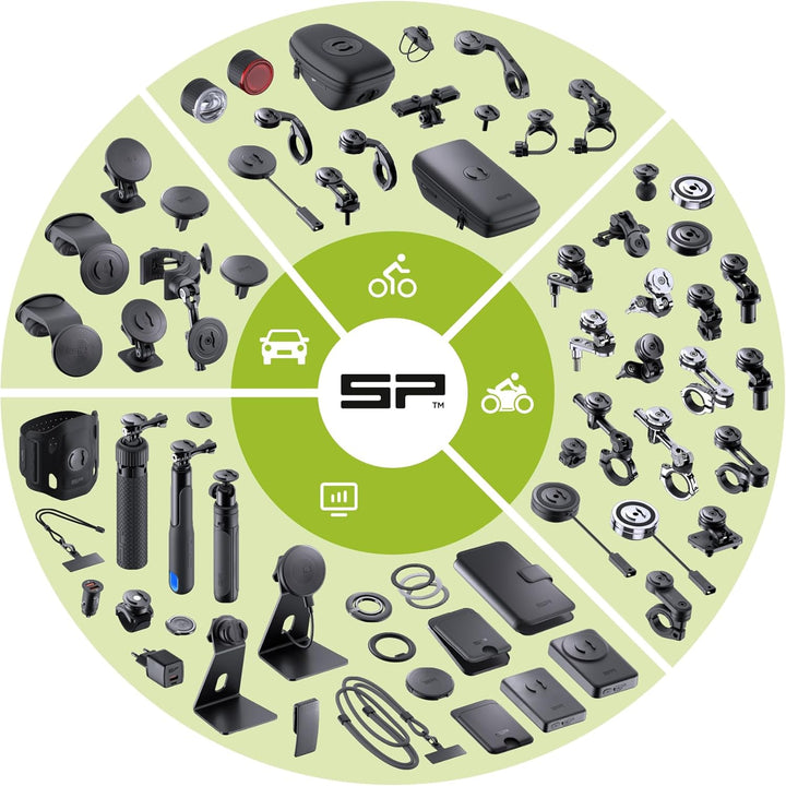 SP CONNECT Moto Bundle II mit Anti Vibration Module + Universal Interface | SPC+ | Handyhalter für M