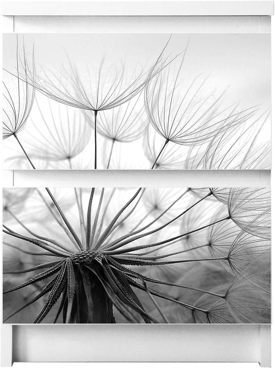 banjado® Möbelfolie selbstklebend für die IKEA Malm Kommode 2 Schubladen - Schrankfolien selbstklebe