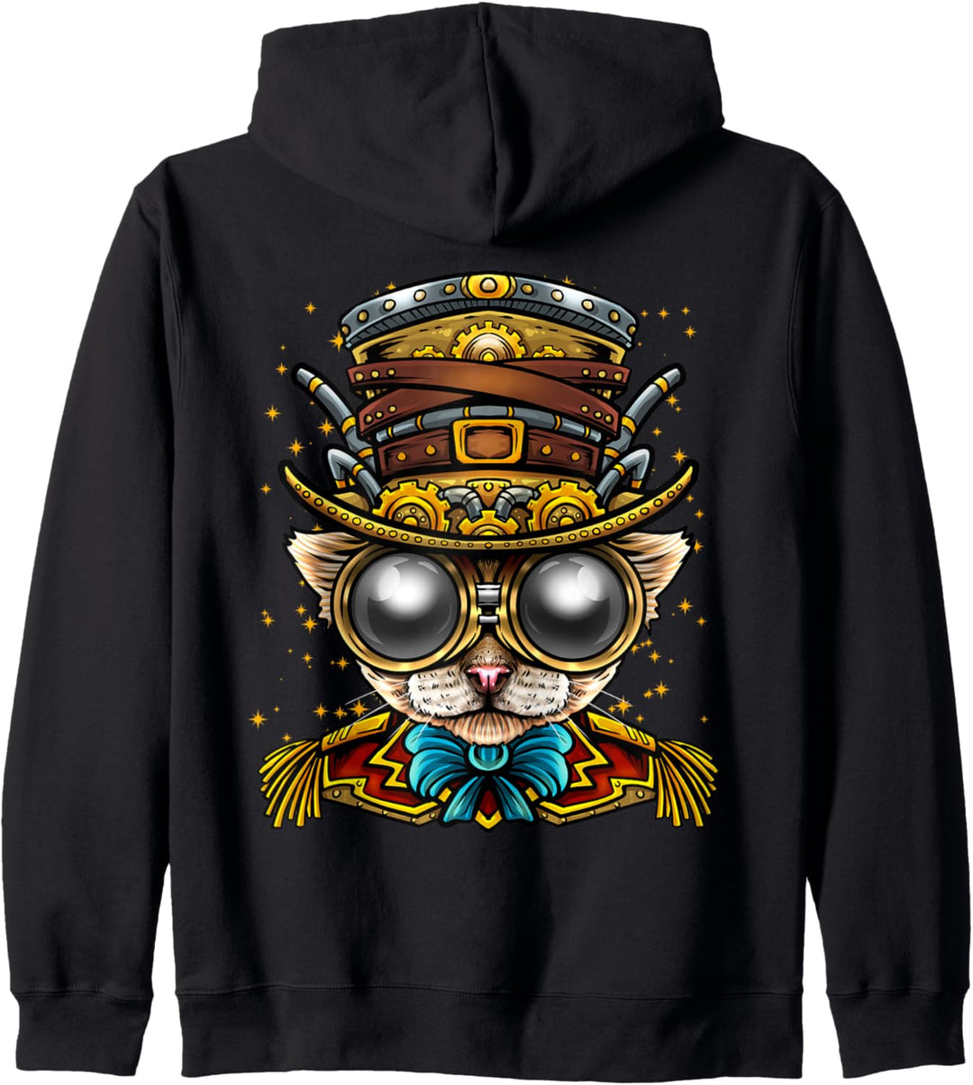 Steampunk Katze Kapuzenjacke