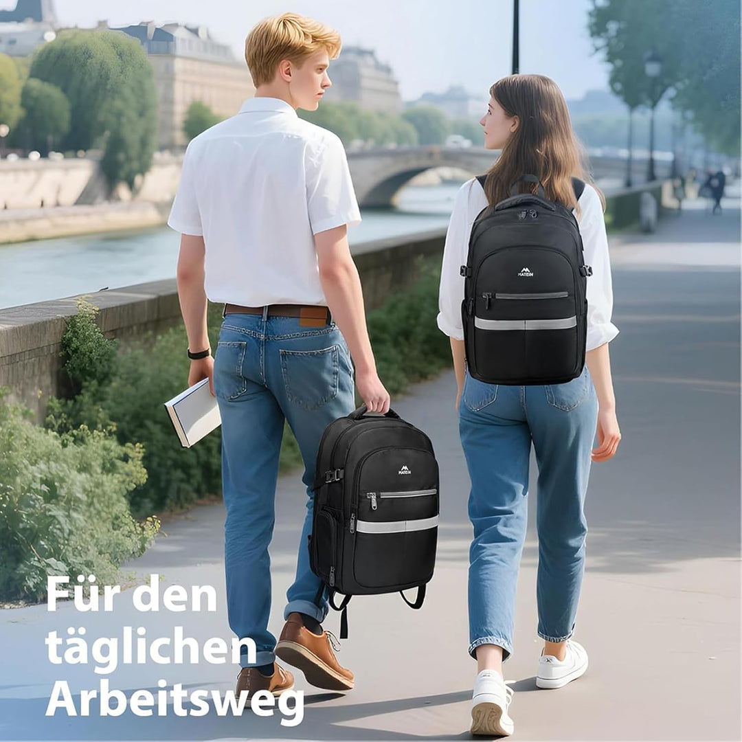 MATEIN Rucksack mit Schuhfach Abnehmbarem, Anti-Diebstahl LaptopRucksack 15,6 Zoll, Rucksack Herren