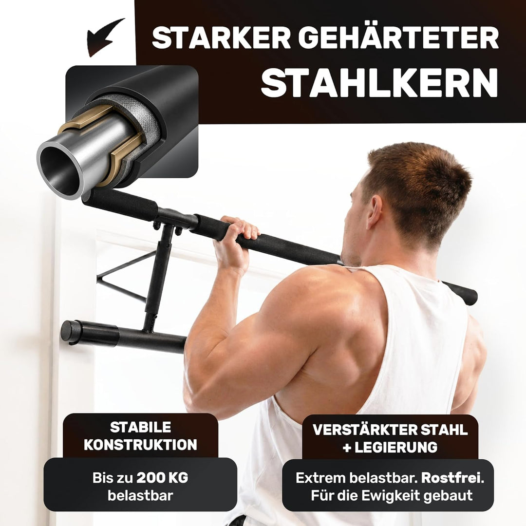 [NEU] Klimmzugstange Türrahmen ohne Schrauben Fitness Stange I Pull Klimmzugstange Tür Reckstange [7
