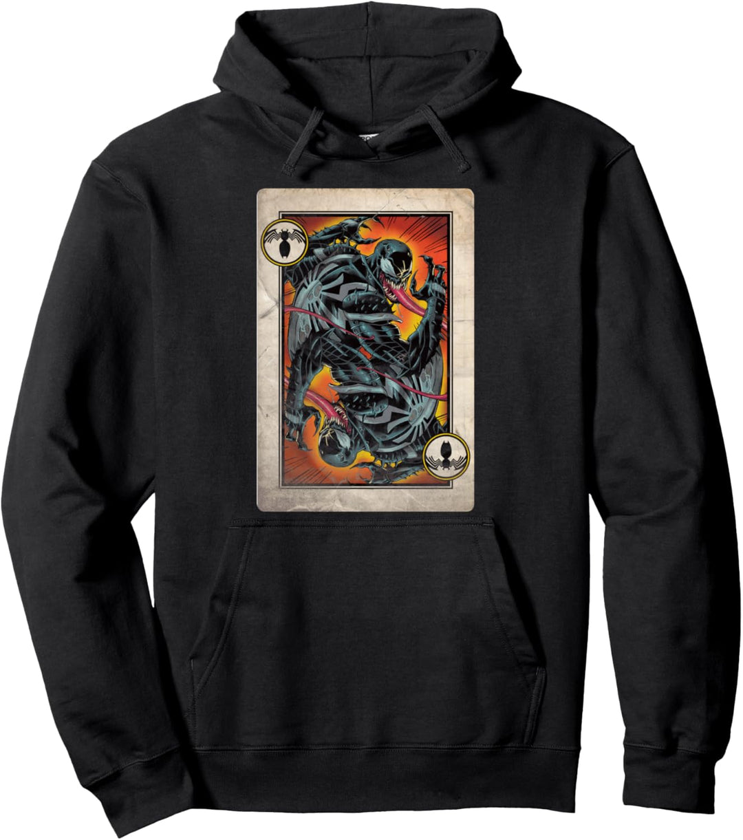 Marvel Venom Double Portrait Card Pullover Hoodie