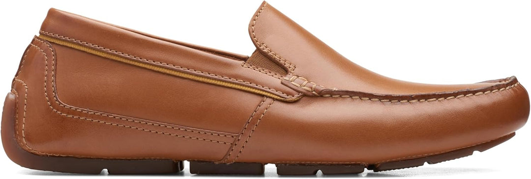 Clarks Herren Markman Plain Moccasin 42 EU Tan Leather, 42 EU Tan Leather