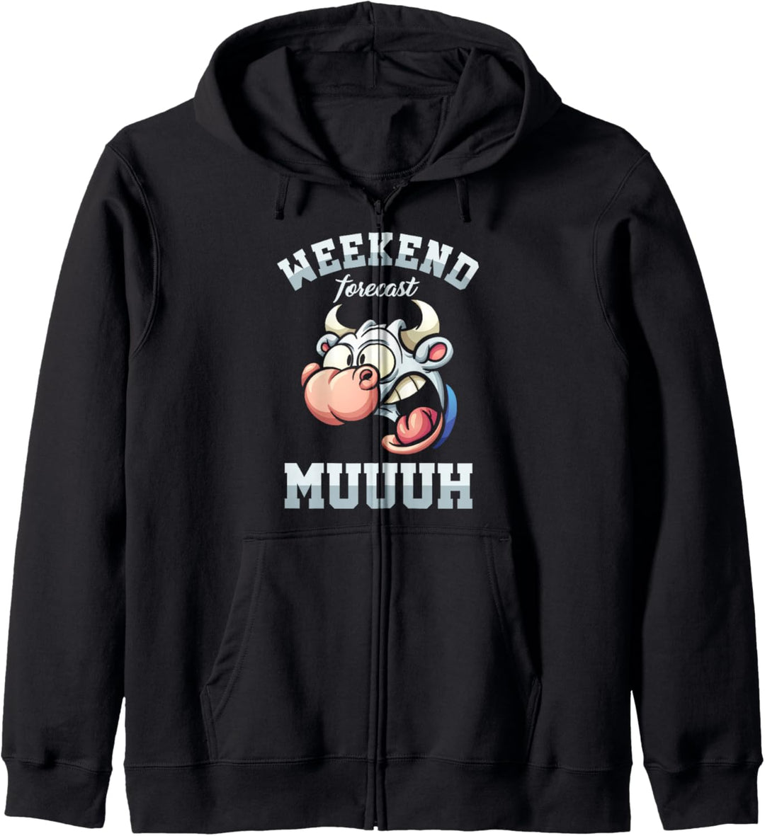 Kuh Kühe Wochenende Vorhersagen Muh Vorhersage Geschenk Kapuzenjacke