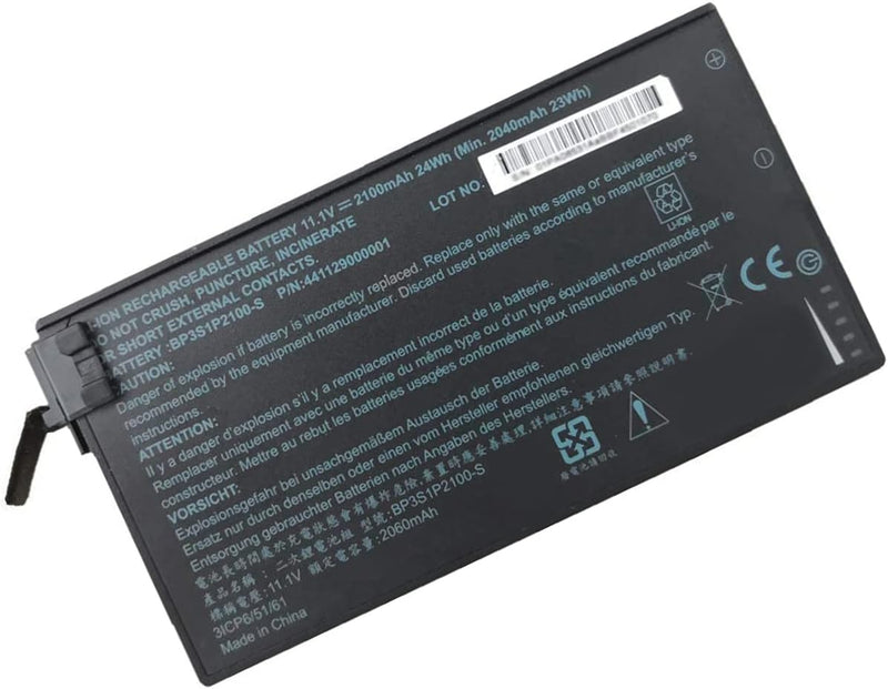 XITAIAN 11.1V 2100mAh 24Wh BP3S1P2100-S Ersatz Laptop Akku für Getac V110 Tablette BP3S1P2100 441129