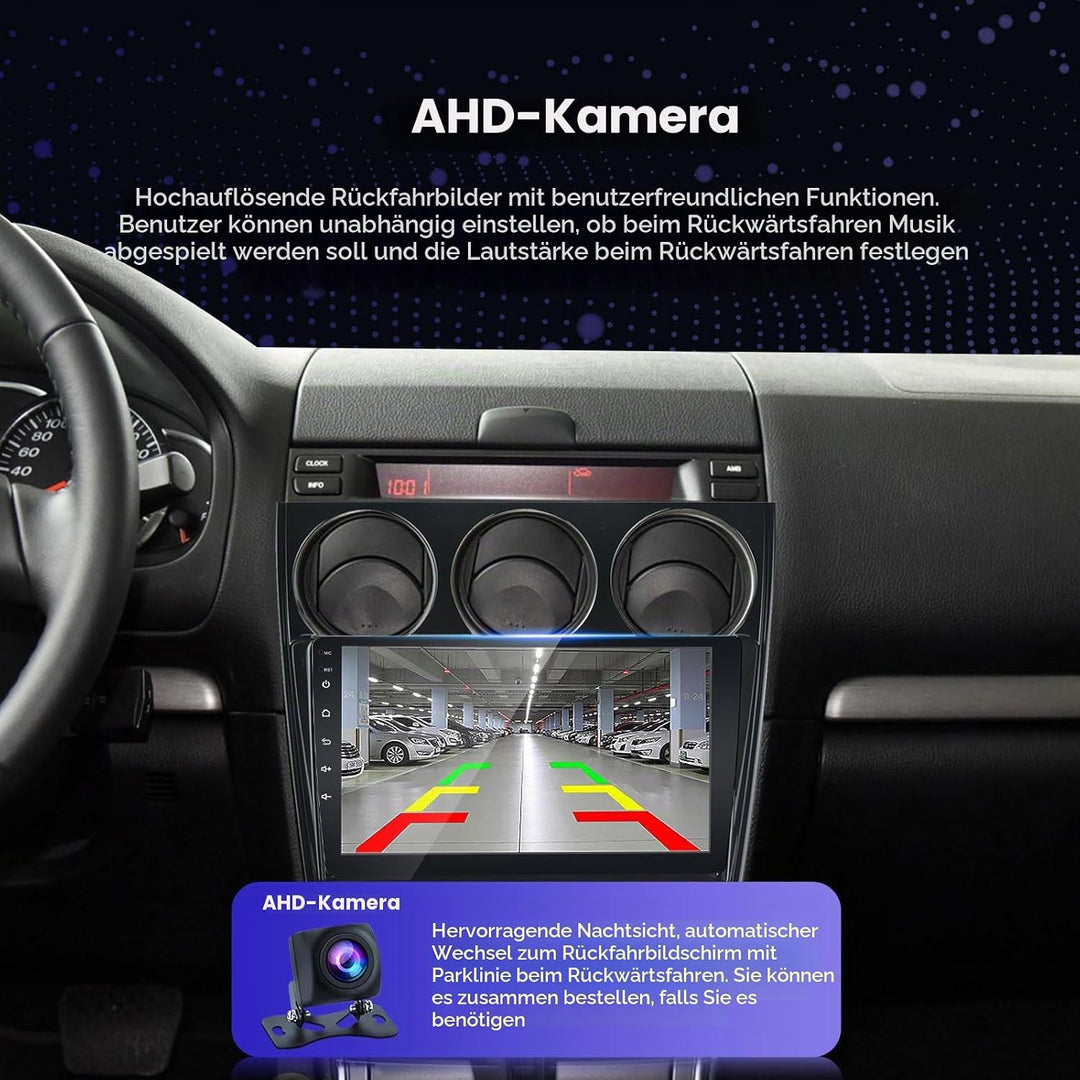 EZoneTronics Android 11 Autoradio Stereo für Mazda 6 Atenza 2002-2014 9 Zoll Touchscreen GPS Navigat