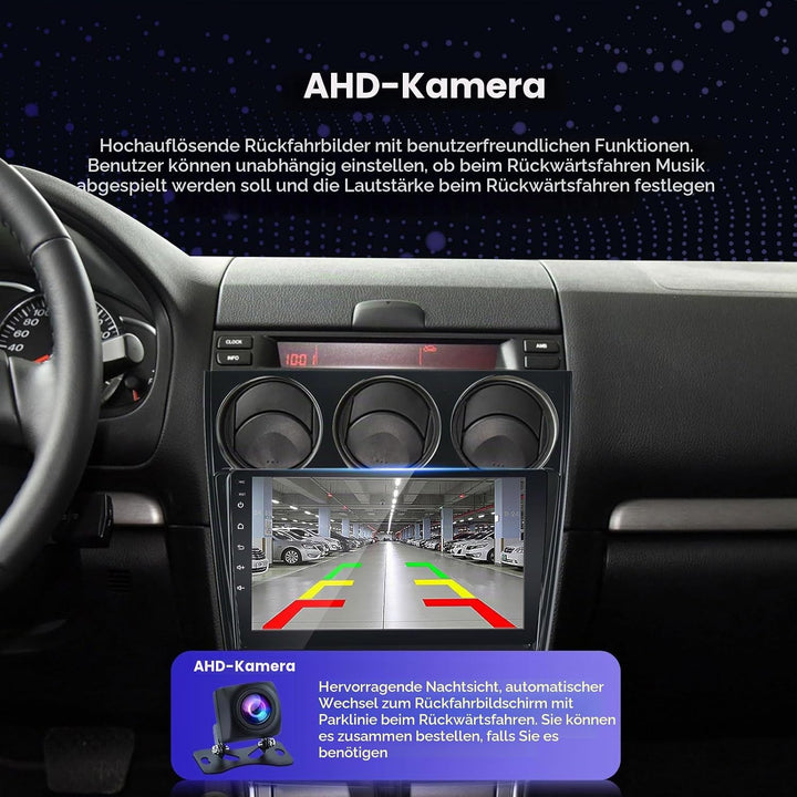 EZoneTronics Android 11 Autoradio Stereo für Mazda 6 Atenza 2002-2014 9 Zoll Touchscreen GPS Navigat