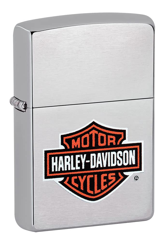 Zippo Harley Davidson H-D - Chrome brushed Klassisches Logo, Klassisches Logo