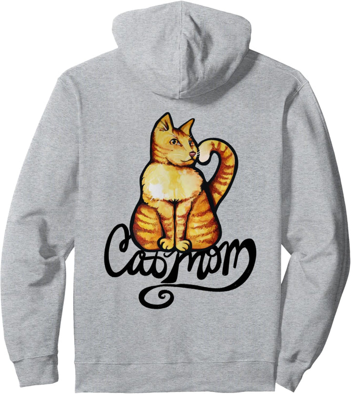 cat mom Nette orange Kitty Katze Kunst Spass Katze Mutter Pullover Hoodie