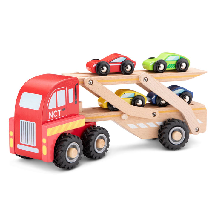 New Classic Toys NCT1960 Autotransporter inklusive 4 Fahrzeugen Transporteur de voitures, Transporte