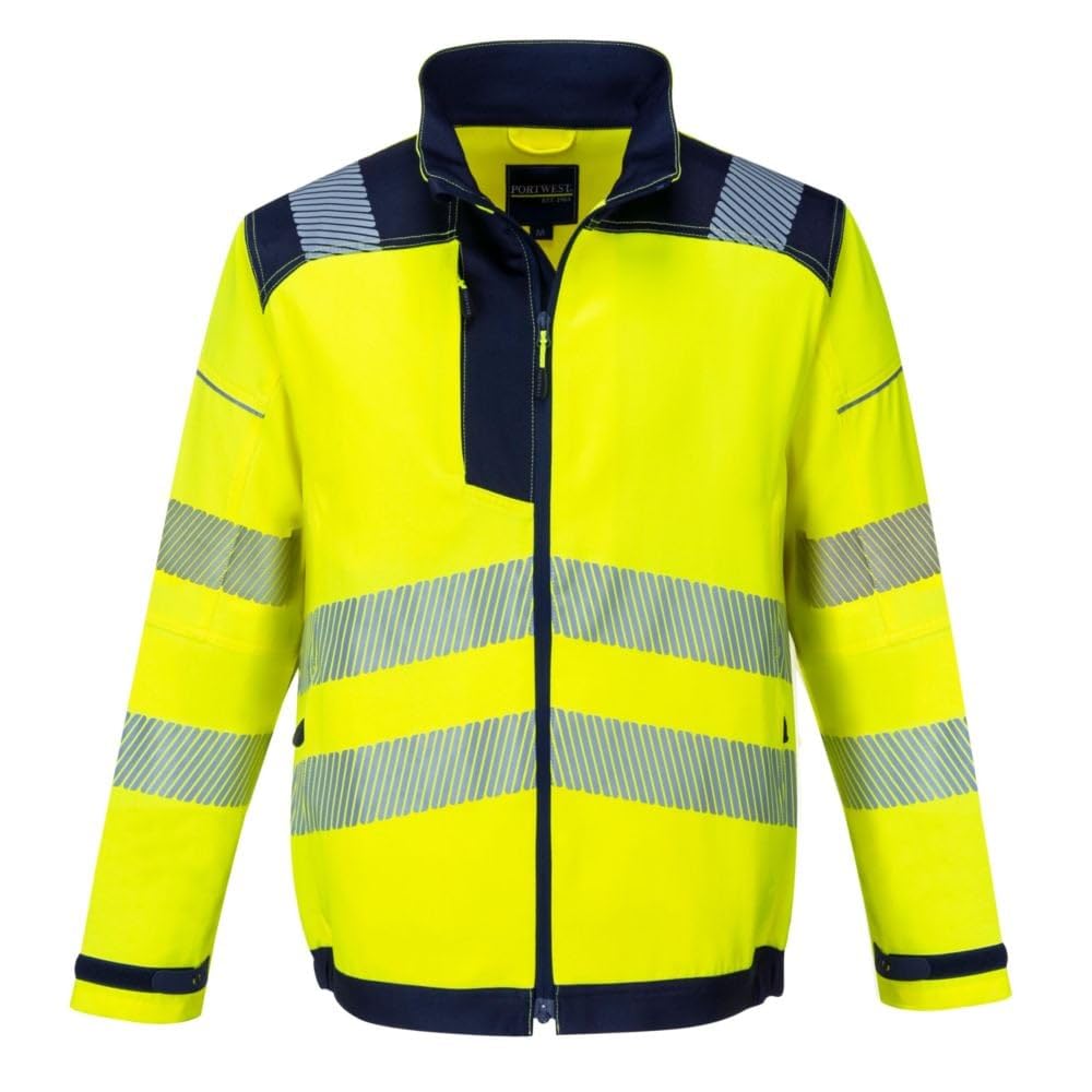 Portwest PW3 Warnschutzjacke, Grösse: XXXL, Farbe: Gelb/Schwarz, T500YBRXXXL