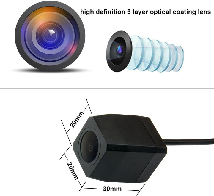 18 mm Lens Super HD Weitwinkel Einparkkamera Wasserdicht Nachtsicht Rückfahrkamera Ersatz für Dacia