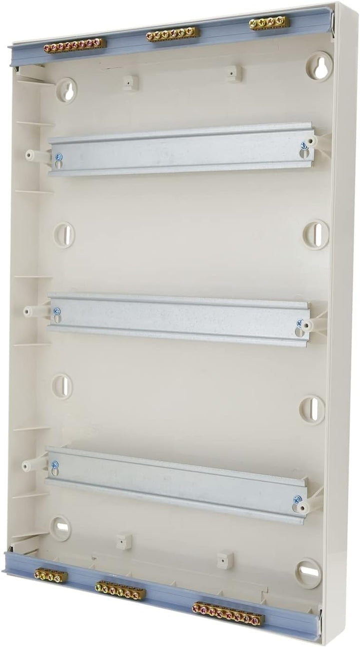 BeMatik - Schaltkasten Elektroverteilerkasten aus 36 Modulen 17,5 mm ABS-Kunststoff Oberfläche SPN I