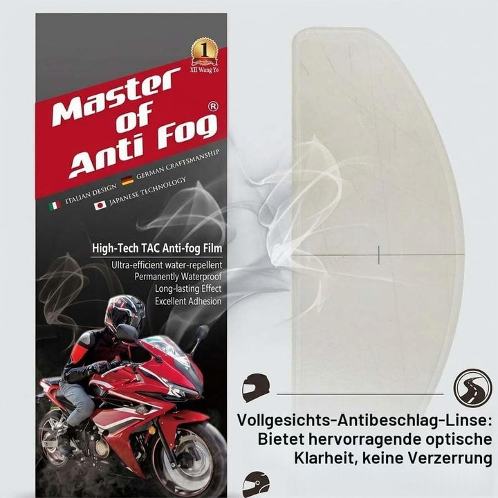 XII WY Motorradhelm-Antibeschlagfolie ultradünn, Motorradhelm-Visier, universeller Visierschutz, Auf