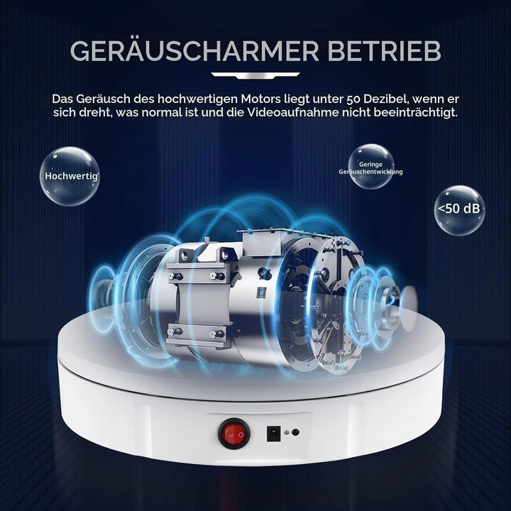 Drehteller Elektrisch, 30 cm 100 KG Drehscheibe Elektrisch mit Fernbedienung Einstellbare Geschwindi