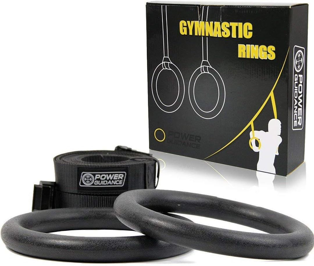 POWER GUIDANCE Turnringe aus mit verstellbaren Schnallenriemen, gymnastikringe für Home Gym, Outdoor