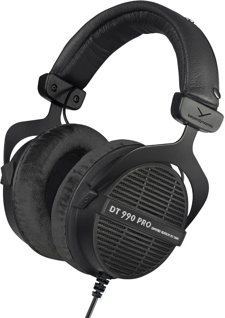 beyerdynamic DT 990 PRO 80 Ohm Black Limited Edition, Studio Kopfhörer mit offener Bauweise, 80 Ohm