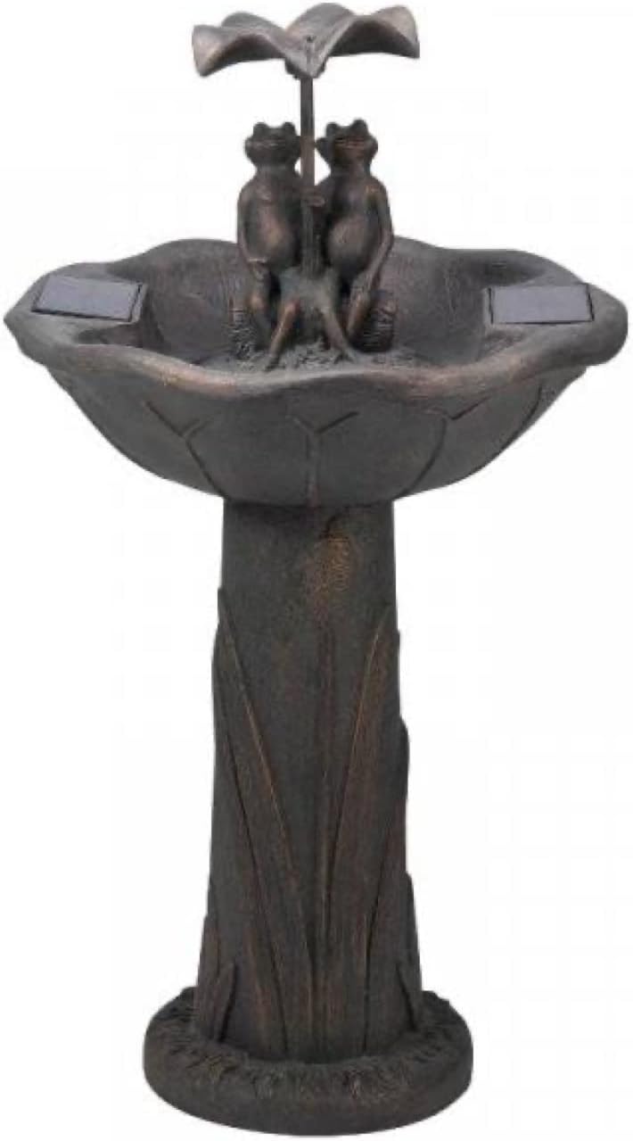 Smart Garden Solar Frosch Frolics Regenschirm Garten Wasserspiel Brunnen Vogeltränke Mehrfarbig, Meh