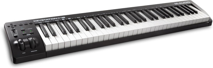 M-Audio Keystation 61 MKIII - Kompakter 61-Tasten MIDI Keyboard Controller mit zuweisbaren Reglern,