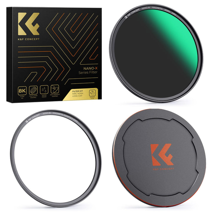 K&F Concept Nano X-Serie Magnetic ND Filter Graufilter ND64 (6 Blendenstufen) Magnetisches Schnellwe