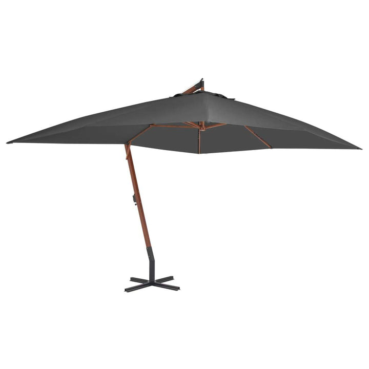 Festnight Ampelschirm mit Holzmast 400x300 cm | Sonnenschirm Marktschirm Balkonschirm Gartenschirm T