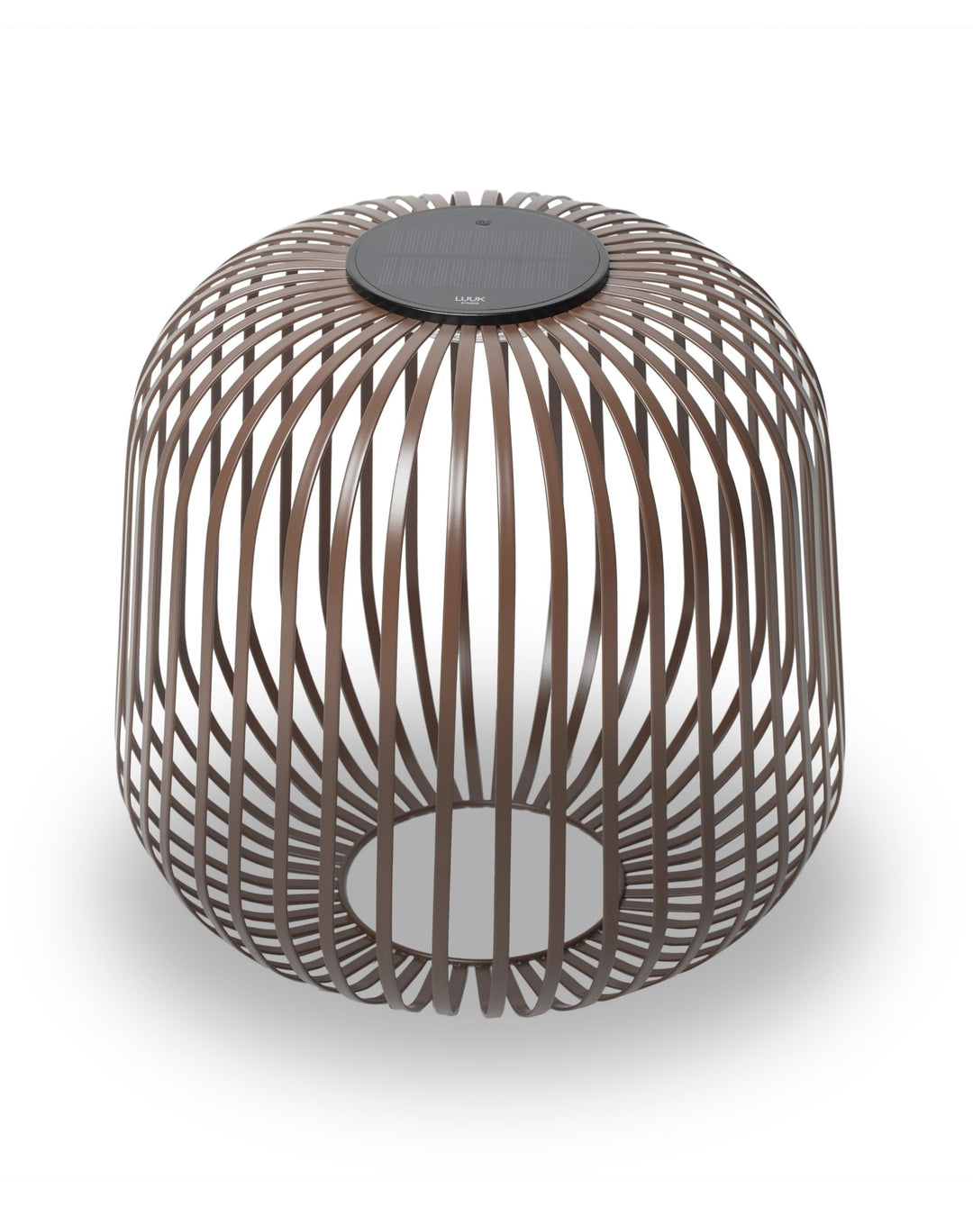 LUUK Studio Outdoor LED Solar Laterne, Terrassenlampe mit Solar- und USB-Aufladung, wetterfest IP65,