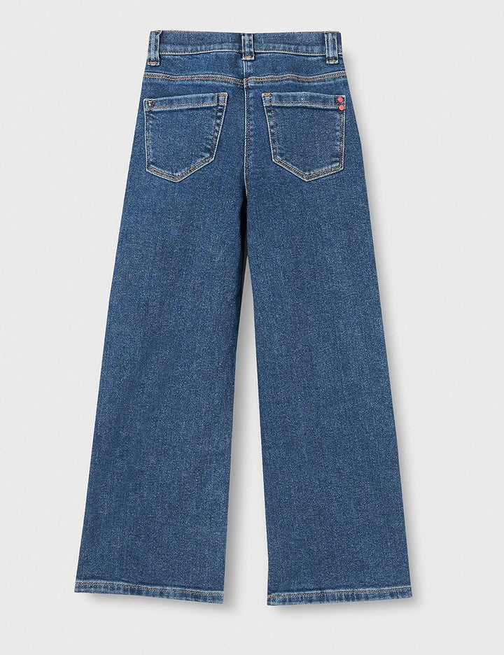 s.Oliver Mädchen Jeans, Wide Leg Jeans, Wide Leg 110 Blue Denim, 110 Blue Denim