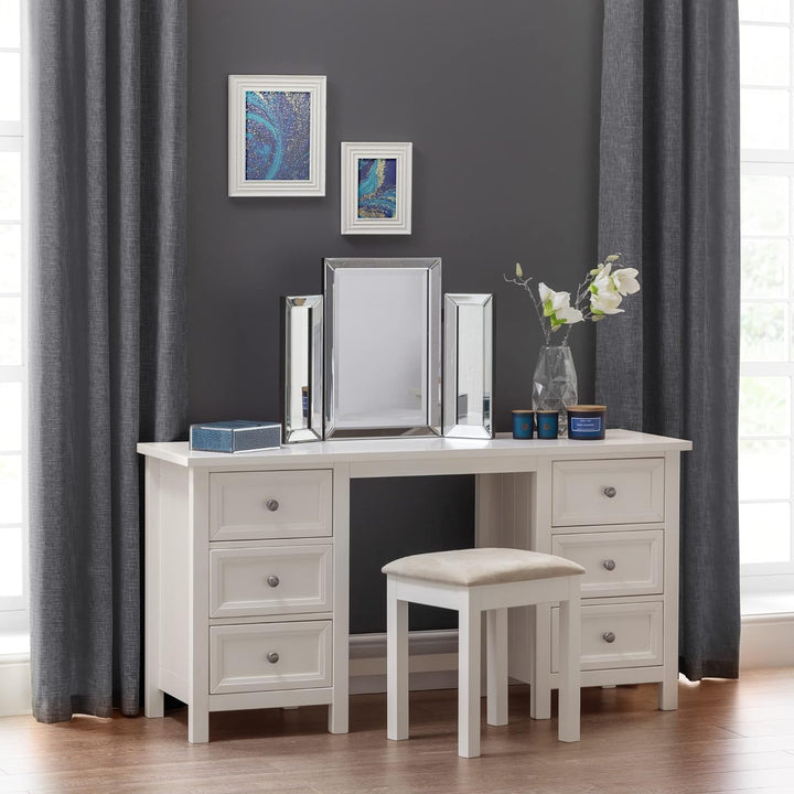 Julian Bowen Maine Schminkhocker, weiss Weiss (Surf White), Weiss (Surf White)