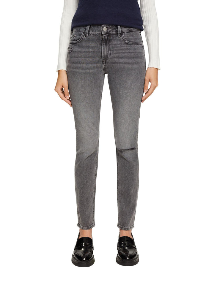 ESPRIT Damen Jeans 25W / 30L 922/Grey Medium Wash, 25W / 30L 922/Grey Medium Wash