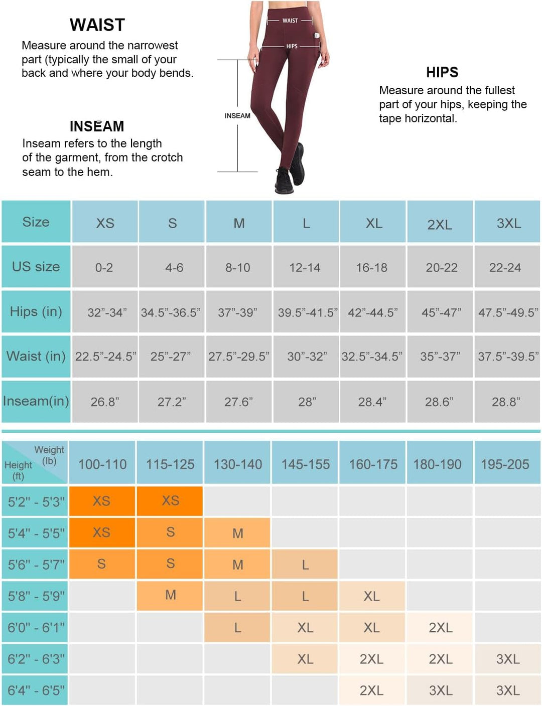 baleaf Thermoleggings Winter Damen Fahrradhose Lang mit Reissverschluss Warm Gefüttert Jogginghose R