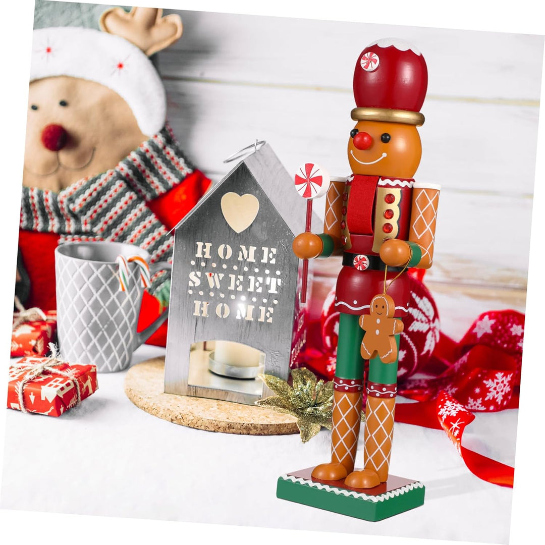 BUGUUYO 1stk Nussknacker-verzierung Lebkuchen Weihnachtsdeko Party-weihnachtsszenenverzierung Nusskn