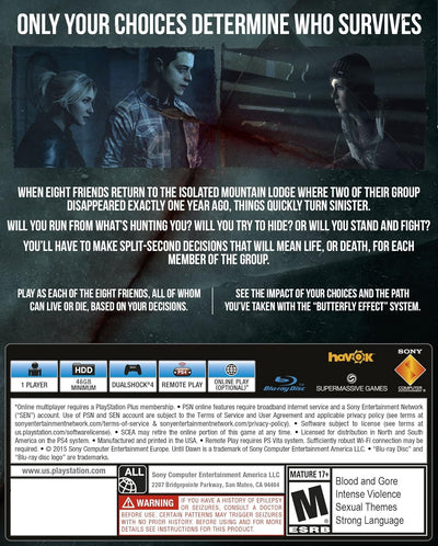 Until Dawn - PlayStation 4 PlayStation 4 Standard, PlayStation 4 Standard