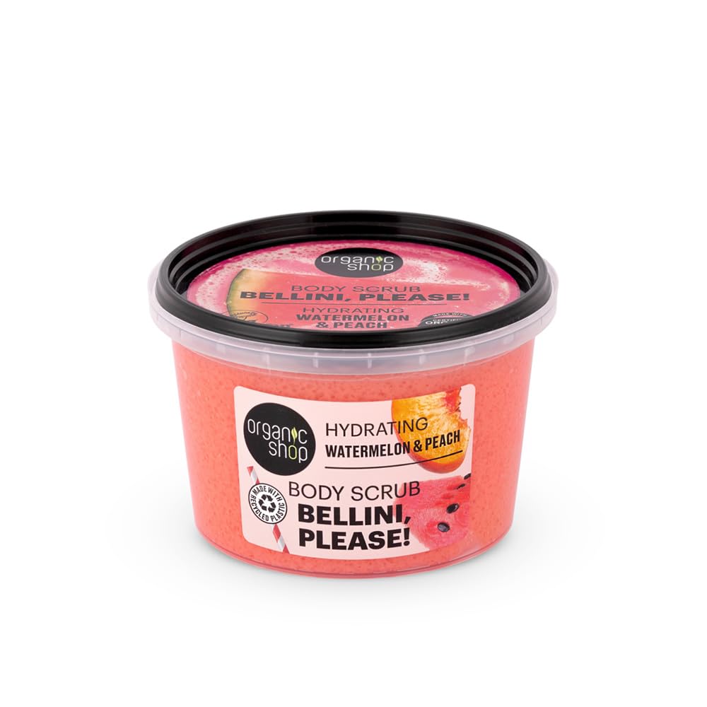 Organic Shop Hydrating Bellini, Please! Körperpeeling Wassermelone & Pfirsich (250 ml) Wassermelone