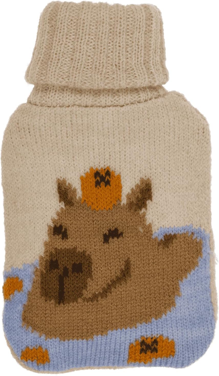 Palleon Capybara Taschenwärmer 4er Set - Knick Handwärmer | Wiederverwendbare Handwärmer mit Strickü