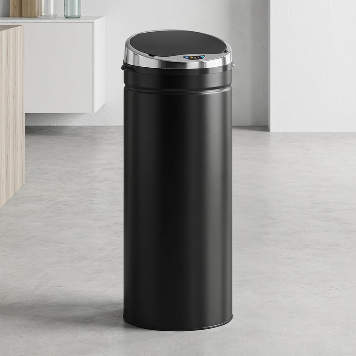 HOMCOM Sensor Mülleimer 50L Automatischer Mülleimer mit Bewegungssensor, Abfalleimer Abfallbehälter