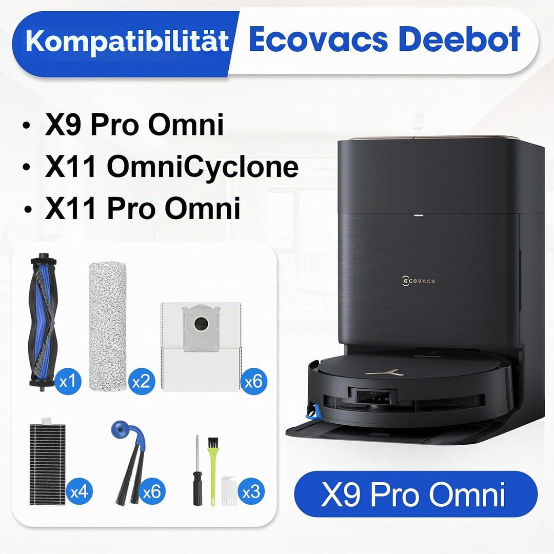 X9 X11 Pro Omni Zubehör für Ecovacs Deebot X11 OmniCyclone / X9 Pro Omni / X11 Pro Omni Ersatzteile