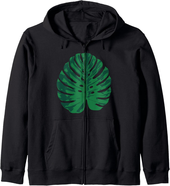 Monstera Leaf Pflanze Monstera Deliciosa Botanical Gardening Kapuzenjacke