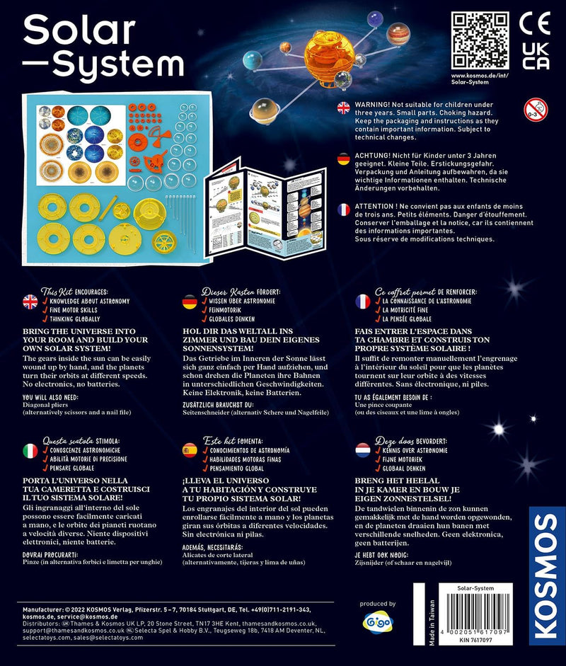 Kosmos 617097 Sonnensystem, Lass die Planeten um die Sonne kreisen, mechanisches Modell, Experimenti