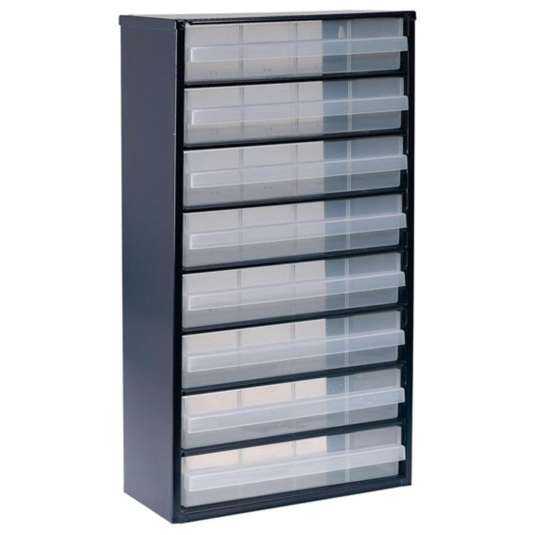 raaco Kleinteilemagazin C12-8 mit 8 Schubladen, Tragkraft 29.7 kg, 15 x 30.6 x 55.2 cm, geeignet für